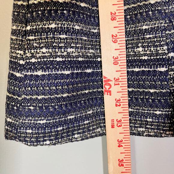 Lilly Pulitzer Ruthy Tweed Mini Dress Size 2 Boucle Cocktail Navy Gold Metalic - Picture 5 of 6
